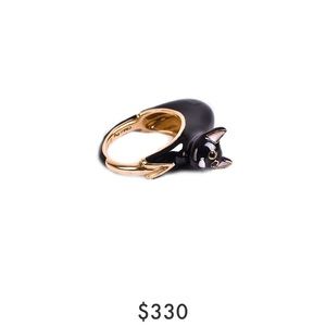 Chic Pig Black Cat Ring